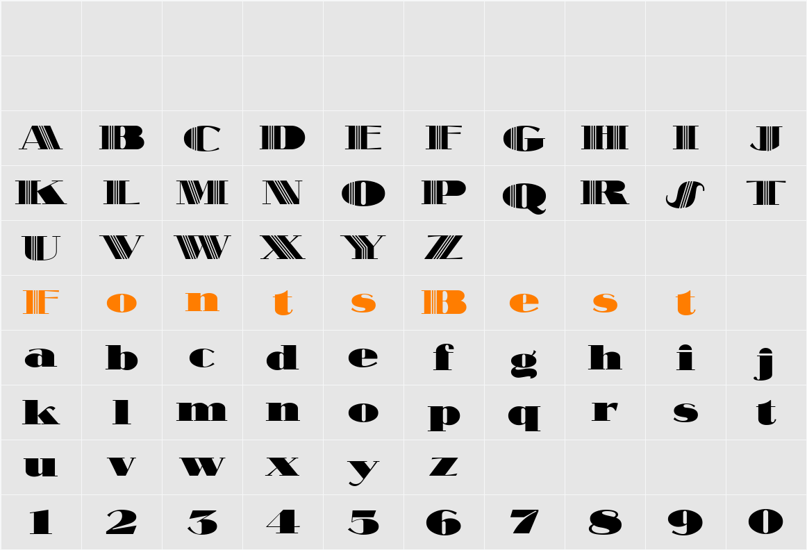 SlamBang Theater NF Character Map