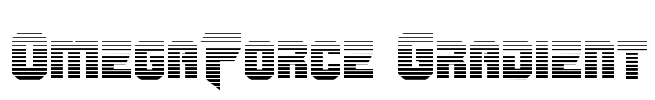 OmegaForce Gradient Font Image