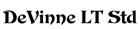 DeVinne LT Std Font Image