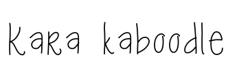 Kara kaboodle Font Image
