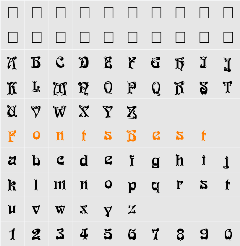 Funk Character Map