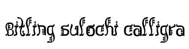 Bitling sulochi calligra