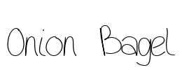Onion Bagel Font Image