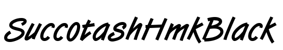 SuccotashHmkBlack Font Image