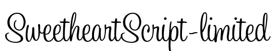 SweetheartScript-limited Font Image