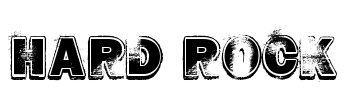 HARD ROCK Font Image
