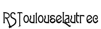 RSToulouseLautrec Font Image