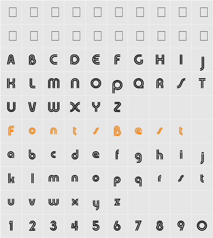 Duo-Line Character Map