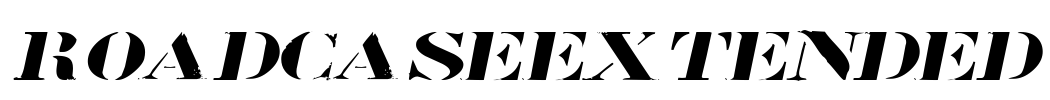 RoadcaseExtended Font Image