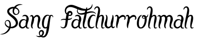 Sang Fatchurrohmah Font Image