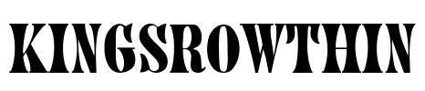 KingsrowThin Font Image