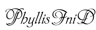 PhyllisIniD Font Image