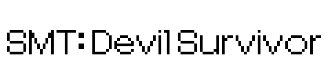 SMT: Devil Survivor Font Image