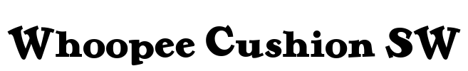 Whoopee Cushion SW Font Image