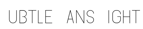 Subtle Sans Light Font Image