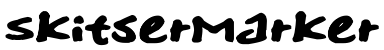 SkitserMarker Font Image