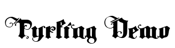 Tyrfing Demo Font Image