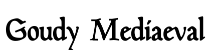 Goudy Mediaeval Font Image