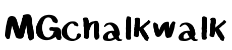 MGchalkwalk Font Image