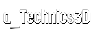 a_Technics3D Font Image