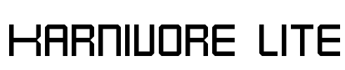 Karnivore Lite Font Image