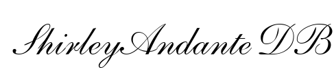 ShirleyAndante DB Font Image