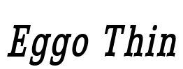 Eggo Thin Font Image