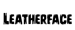 Leatherface Font Image