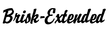 Brisk-Extended Font Image