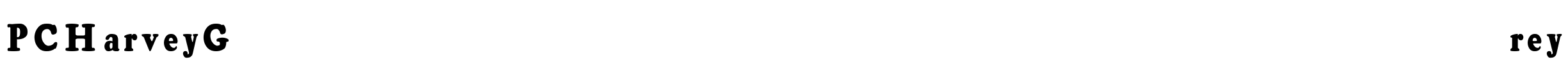 PCHarveyGrey Font Image