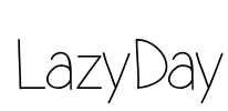 LazyDay Font Image