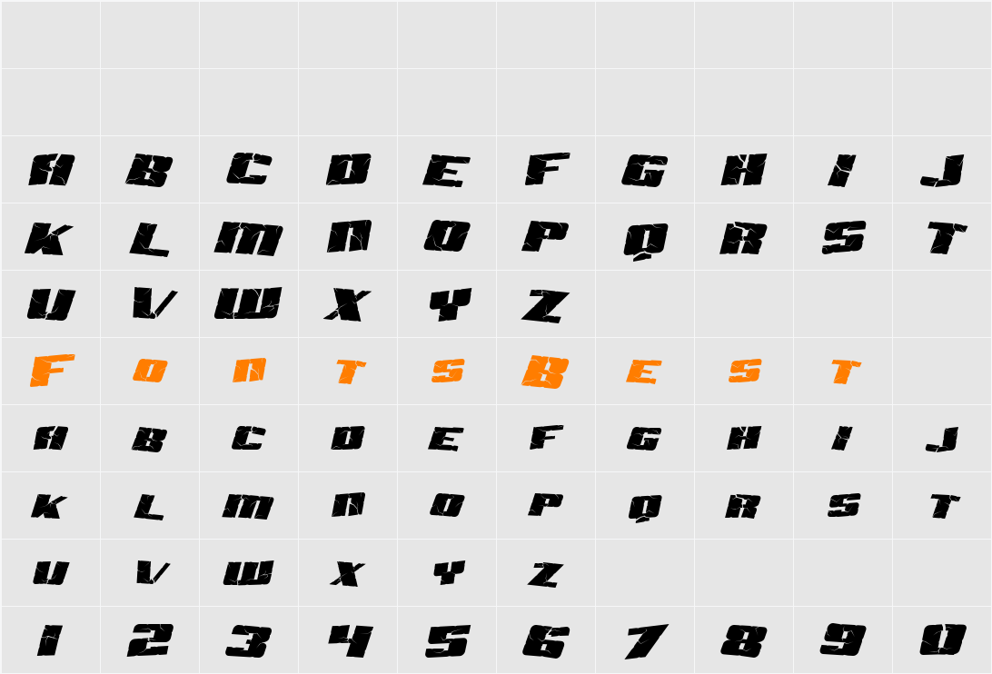SF Aftershock Debris Character Map
