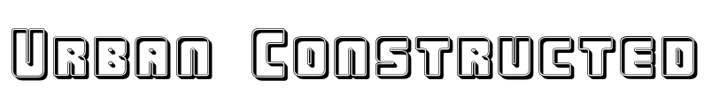 Urban Constructed Font Image