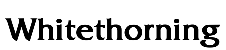 Whitethorning Font Image