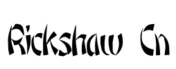 Rickshaw Cn Font Image