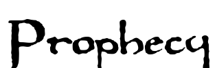Prophecy Font Image