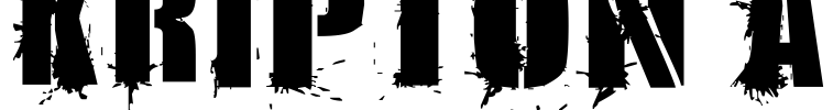 KRIPTON A Font Image