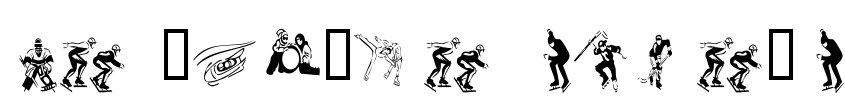 KR Winter Sports Font Image