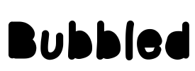 Bubbled Font Image