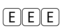RRKeyLetters Font Image