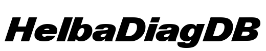 HelbaDiagDB Font Image