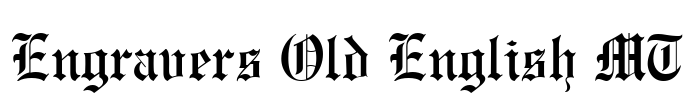 Engravers Old English MT