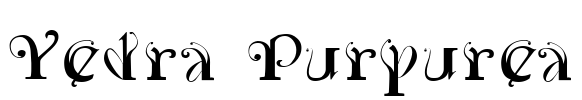 Yedra Purpurea Font Image