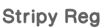 Stripy Reg Font Image
