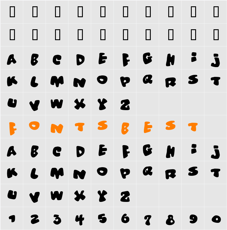 Vitamin Character Map