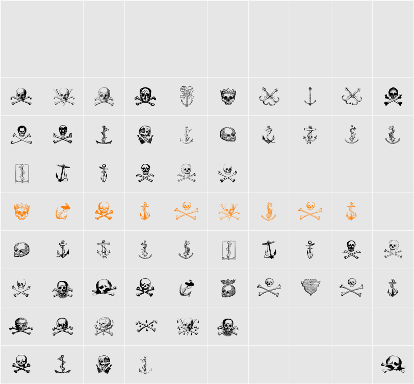 Pirates Two Character Map
