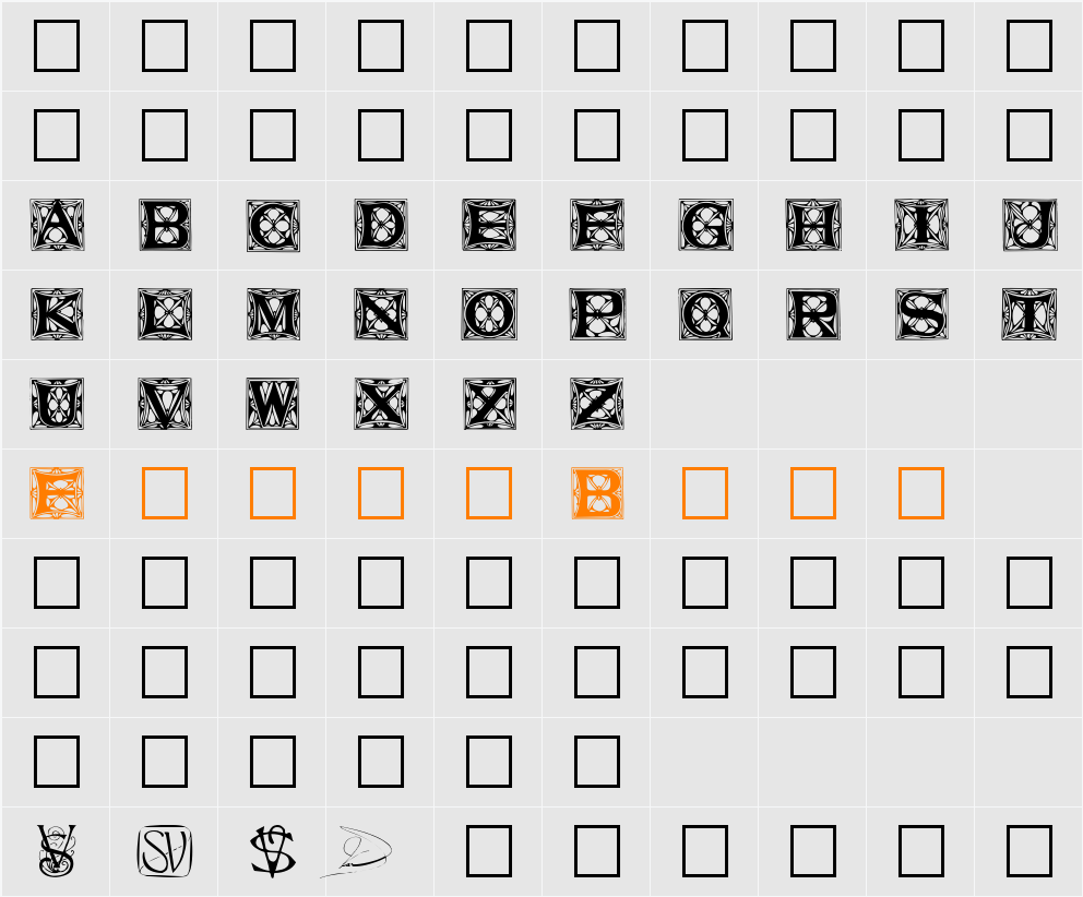 Varah Character Map