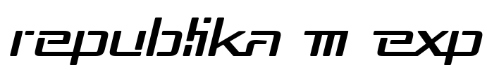 Republika III Exp Font Image