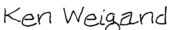 Ken Weigand Font Image