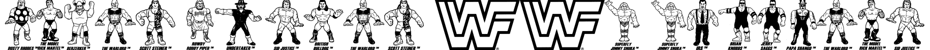 Retro Hasbro WWF Figures Font Image